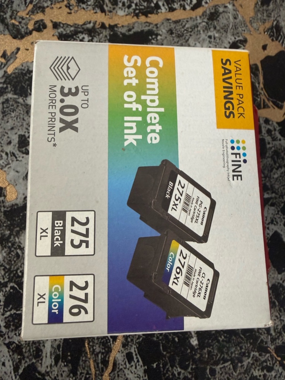 Cannon Complete Set of Ink 275XL Black & 276XL Color